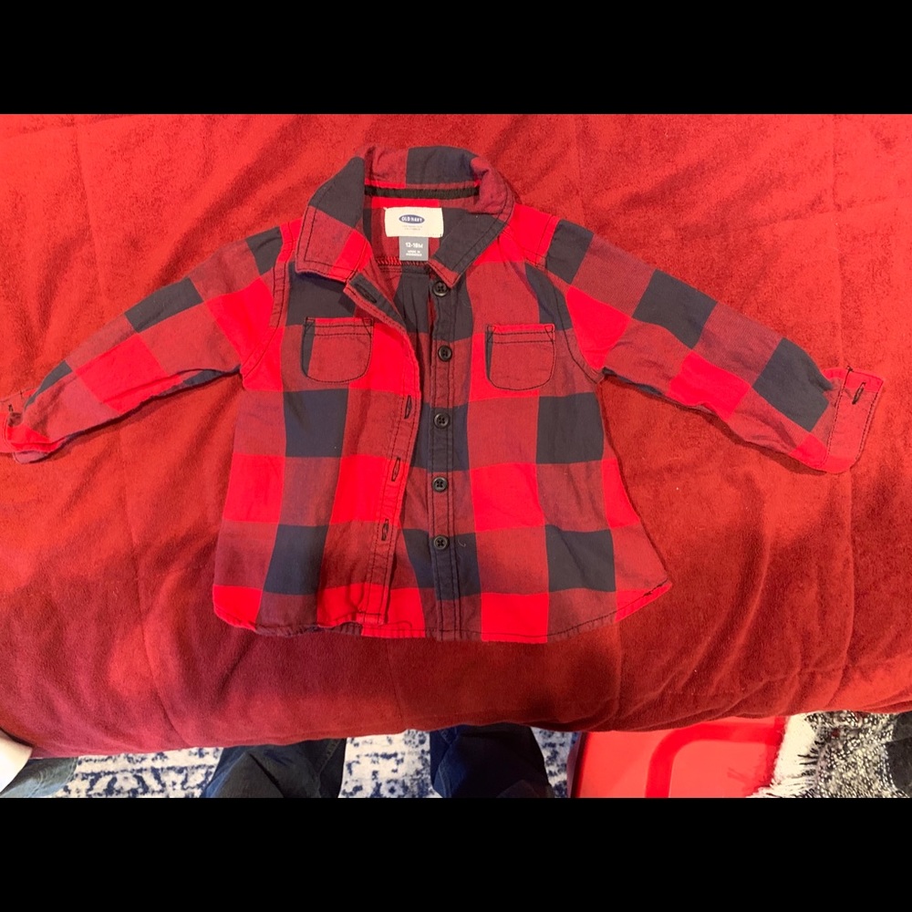 Buffalo Plaid baby boy shirt/jacket
